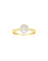 inel de logodna aur 14 kt bouquet cu diamante Q20604BICH