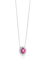 colier Comete Gold Fantasia Di Topazio roz cu diamante GLB1581