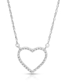 colier aur 14 kt inima cu diamante PD028938-114-W