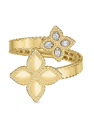 inel Roberto Coin Princess Flower aur 18 kt cu diamante ADR777RI0644YW