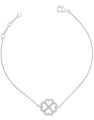bratara aur 14 kt trifoi cu diamante BC041006-114-W
