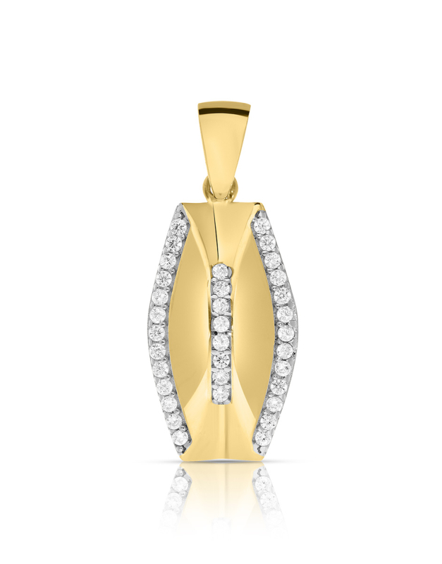 Pandantive aur 14 kt si cubic zirconia MS444Y-P